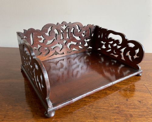 LOVELY REGENCY ROSEWOOD BOOK CARRIER - ADDITIONAL PHOTO 3