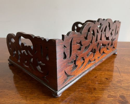 LOVELY REGENCY ROSEWOOD BOOK CARRIER - ADDITIONAL PHOTO 6