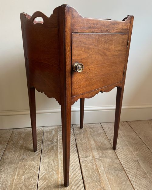 MATCHED PAIR OF MAHOGANY POT CUPBOARDS - ADDITIONAL PHOTO 6