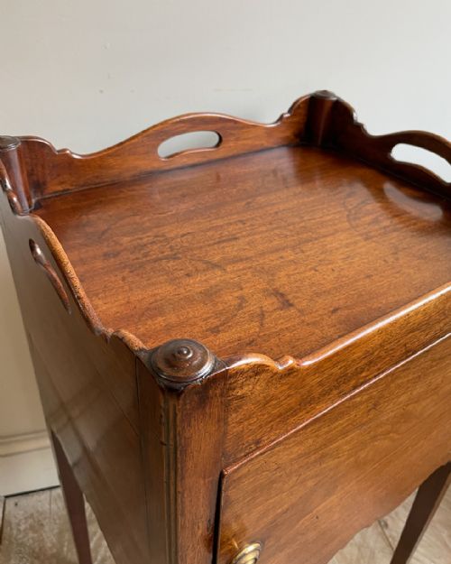 MATCHED PAIR OF MAHOGANY POT CUPBOARDS - ADDITIONAL PHOTO 9
