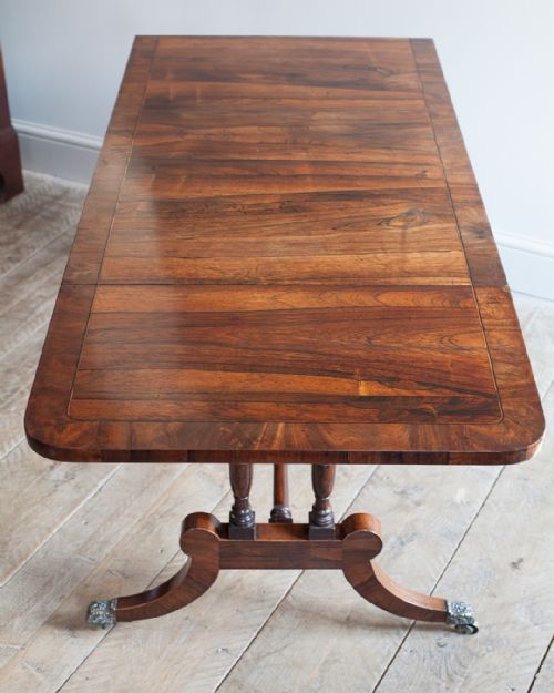 LOVELY QUALITY REGENCY ROSEWOOD SOFA TABLE - ADDITIONAL PHOTO 2