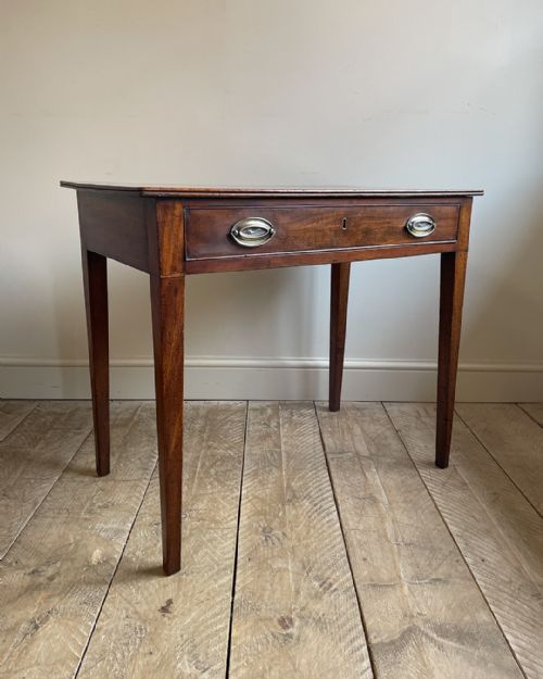 PAIR OF GEORGIAN SIDE TABLES IN GOLDEN MAHOGANY - ADDITIONAL PHOTO 6