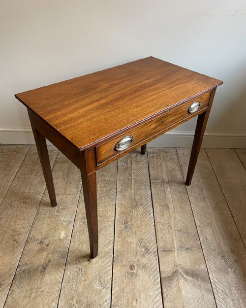 PAIR OF GEORGIAN SIDE TABLES IN GOLDEN MAHOGANY - ADDITIONAL PHOTO 9