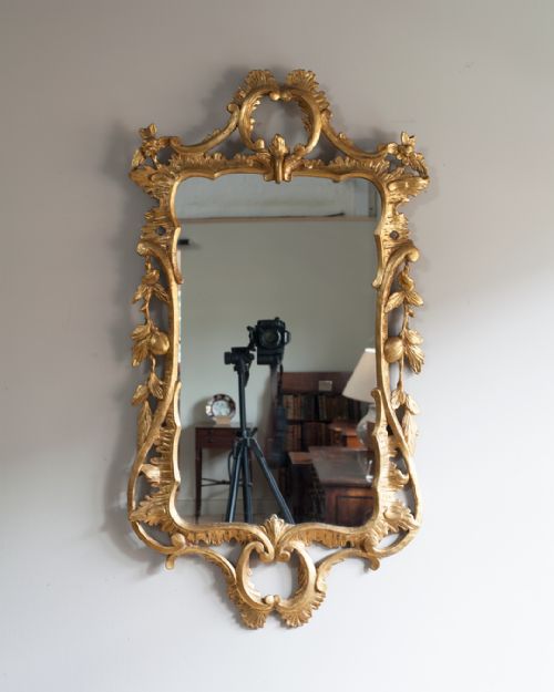 beautiful george iii gilt rococo mirror - CATEGORY: ANTIQUE MIRRORS - DATED GEORGIAN