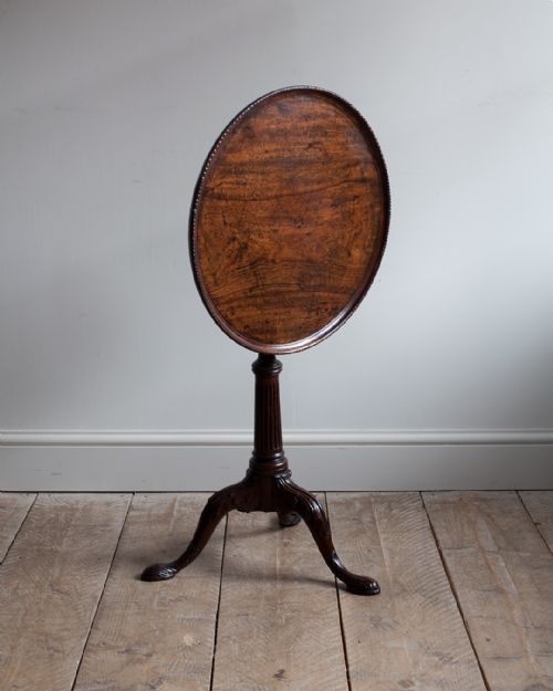 wonderful quality georgian mahogany tripod table - CATEGORY: ANTIQUE TABLES - DATED GEORGIAN