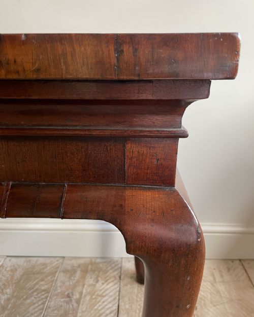 EXCEPTIONAL EARLY GEORGIAN SILVER TABLE IN CUBAN MAHOGANY - ADDITIONAL PHOTO 9