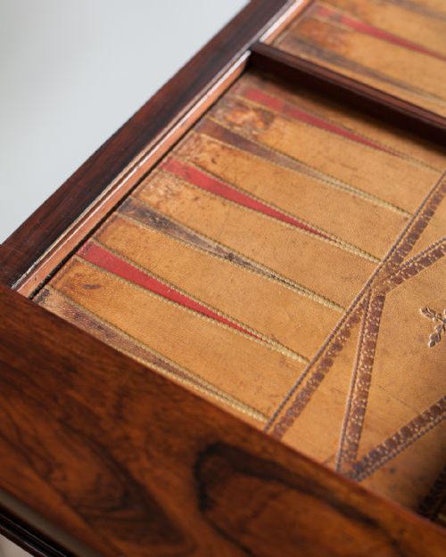 FINE LATE REGENCY ROSEWOOD GAMES TABLE - ADDITIONAL PHOTO 7