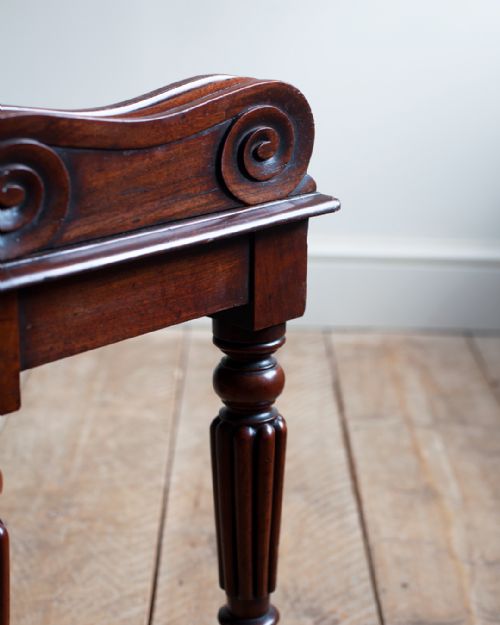 WILLIAM IV MAHOGANY HALL BENCH - ADDITIONAL PHOTO 2