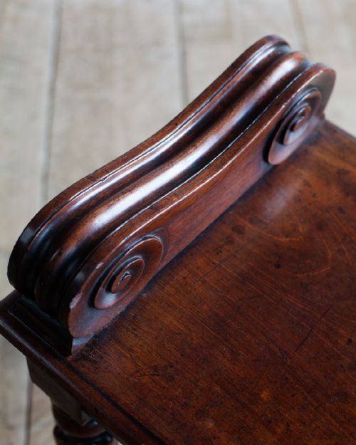 WILLIAM IV MAHOGANY HALL BENCH - ADDITIONAL PHOTO 4