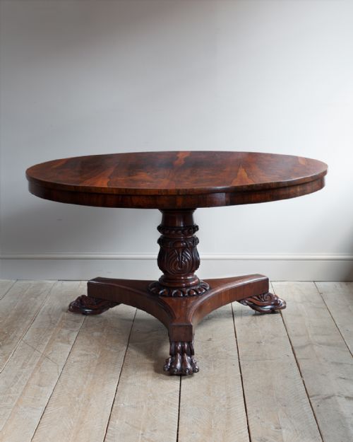 william iv rosewood centre table - CATEGORY: ANTIQUE TABLES - DATED 19TH CENTURY