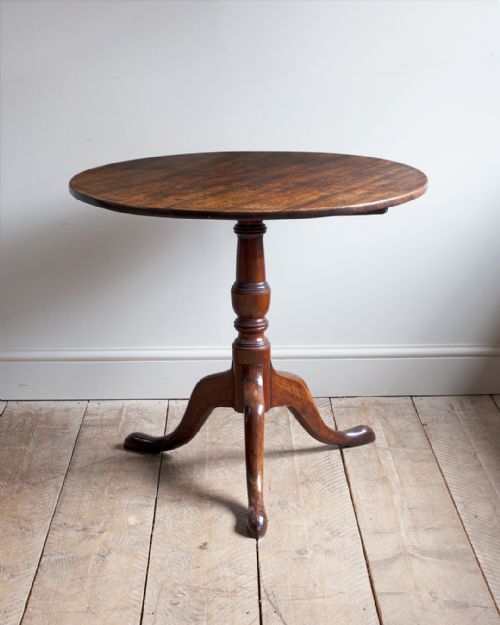 fine quality george iii mahogany tripod table - CATEGORY: ANTIQUE TABLES - DATED GEORGIAN