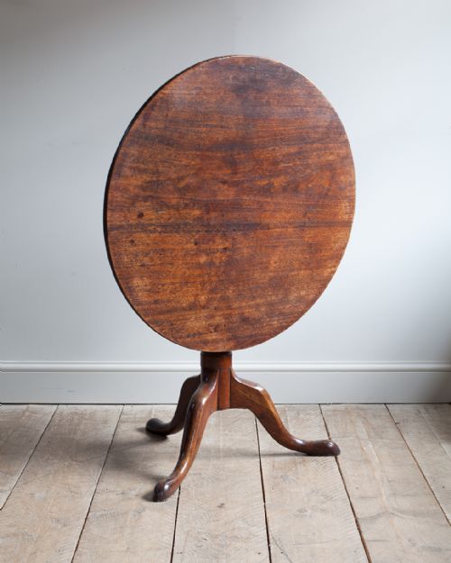 FINE QUALITY GEORGE III MAHOGANY TRIPOD TABLE - ADDITIONAL PHOTO 1