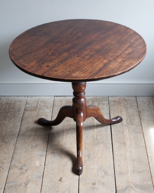 FINE QUALITY GEORGE III MAHOGANY TRIPOD TABLE - ADDITIONAL PHOTO 2