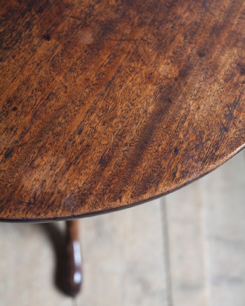 FINE QUALITY GEORGE III MAHOGANY TRIPOD TABLE - ADDITIONAL PHOTO 3