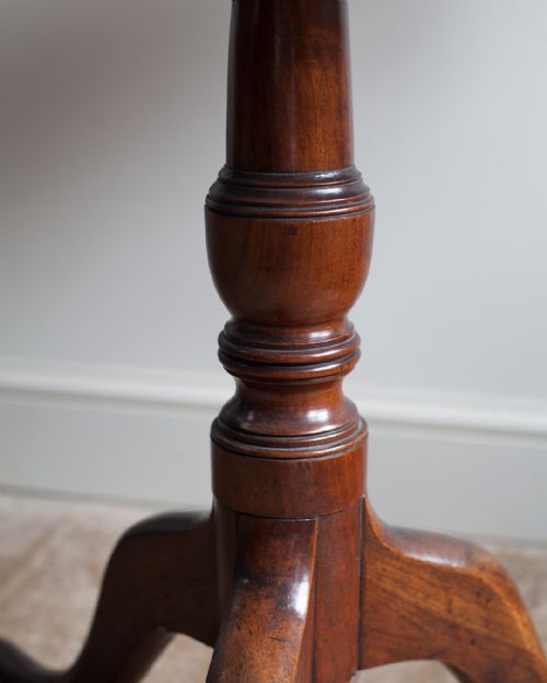 FINE QUALITY GEORGE III MAHOGANY TRIPOD TABLE - ADDITIONAL PHOTO 5