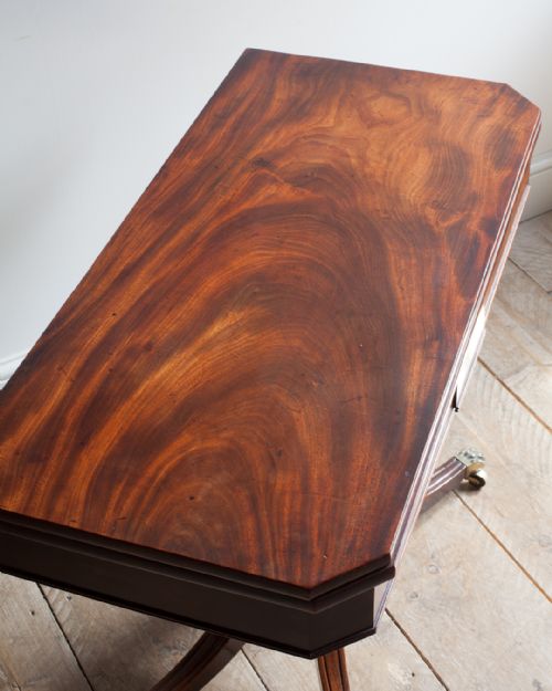 ELEGANT REGENCY MAHOGANY CARD TABLE - ADDITIONAL PHOTO 3