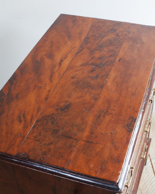 GEORGIAN YEW WOOD CHEST OF DRAWERS - ADDITIONAL PHOTO 2