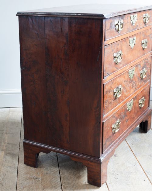 GEORGIAN YEW WOOD CHEST OF DRAWERS - ADDITIONAL PHOTO 6