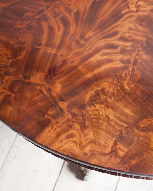 BEAUTIFUL WILLIAM IV FLAME MAHOGANY CENTRE TABLE - ADDITIONAL PHOTO 3