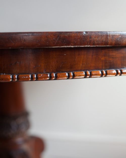 BEAUTIFUL WILLIAM IV FLAME MAHOGANY CENTRE TABLE - ADDITIONAL PHOTO 5
