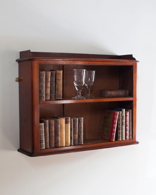 19TH CENTURY MAHOGANY WALL SHELVES - ADDITIONAL PHOTO 1