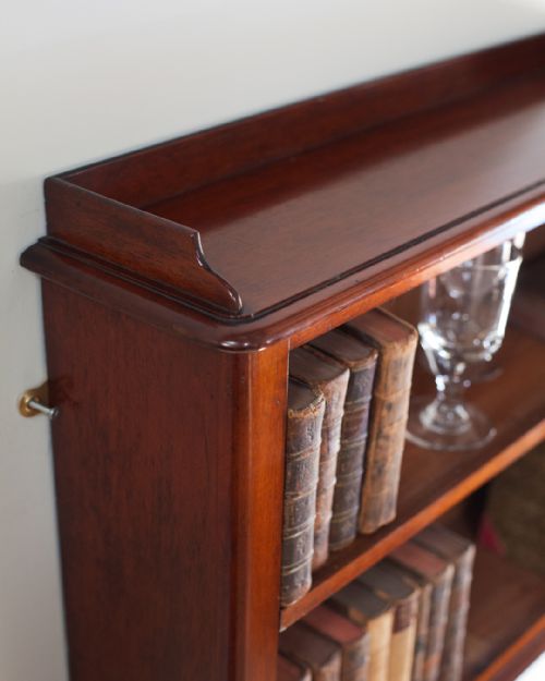 19TH CENTURY MAHOGANY WALL SHELVES - ADDITIONAL PHOTO 2