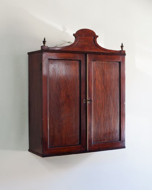 REGENCY MAHOGANY WALL HANGING CUPBOARD - ADDITIONAL PHOTO 1