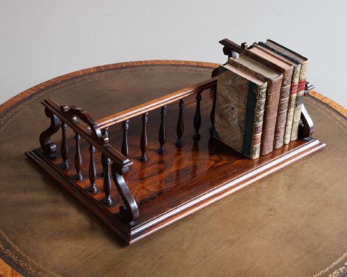 19TH CENTURY ROSEWOOD BOOK CARRIER - ADDITIONAL PHOTO 1