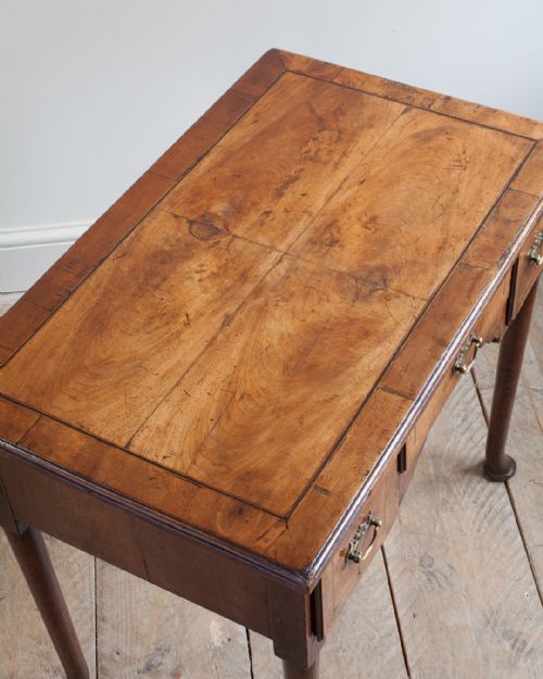 CHARMING GEORGE II WALNUT AND OAK LOWBOY - ADDITIONAL PHOTO 2
