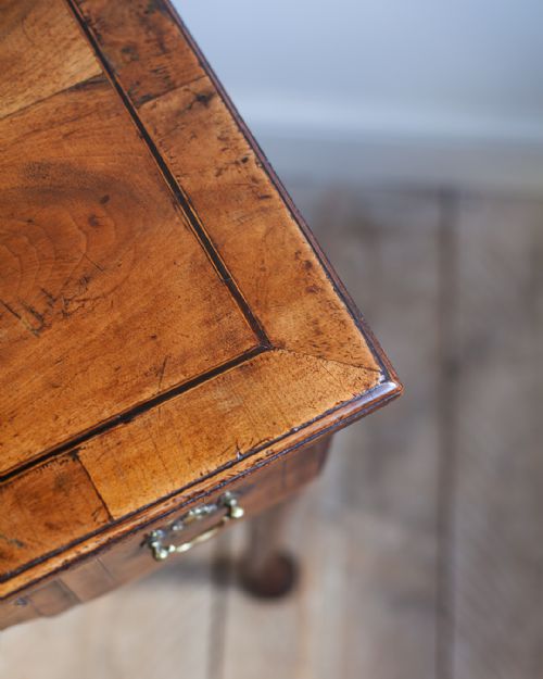 CHARMING GEORGE II WALNUT AND OAK LOWBOY - ADDITIONAL PHOTO 3