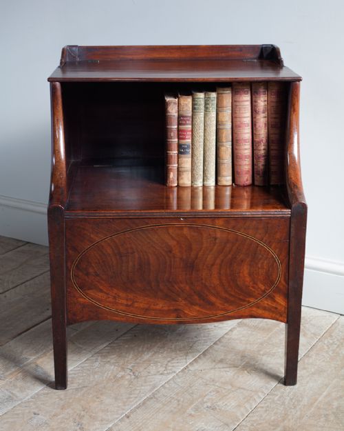 FINE QUALITY GEORGIAN MAHOGANY LANCASHIRE COMMODE - ADDITIONAL PHOTO 1
