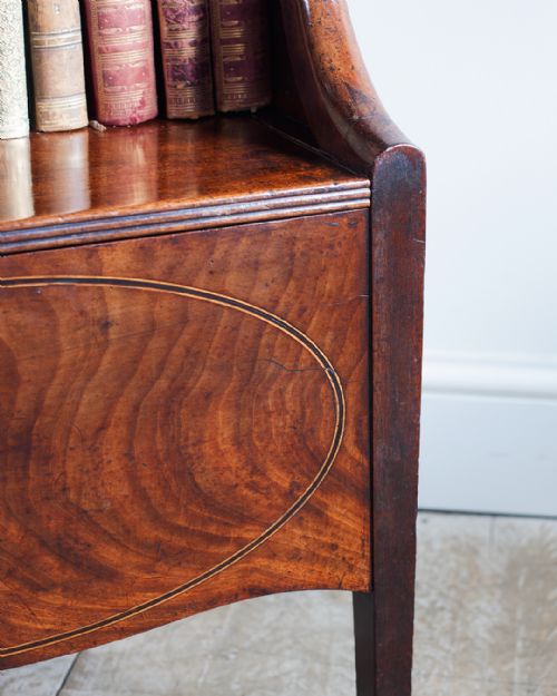 FINE QUALITY GEORGIAN MAHOGANY LANCASHIRE COMMODE - ADDITIONAL PHOTO 2