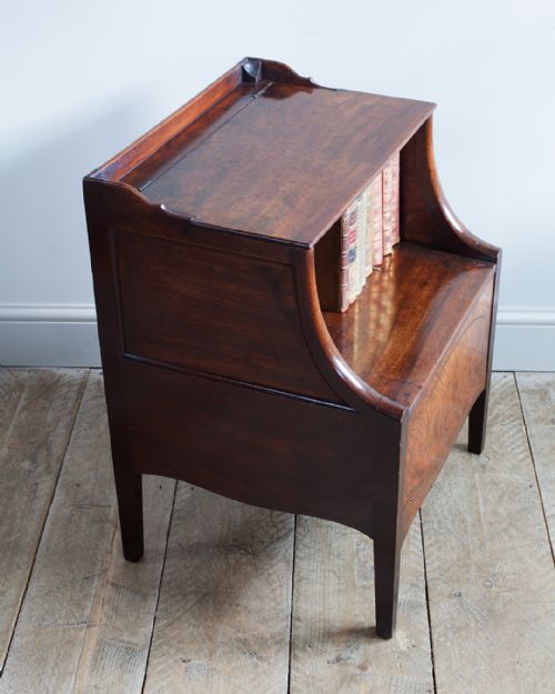 FINE QUALITY GEORGIAN MAHOGANY LANCASHIRE COMMODE - ADDITIONAL PHOTO 3