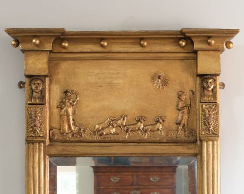 LATE NINETEENTH CENTURY GILT PIER MIRROR - ADDITIONAL PHOTO 1