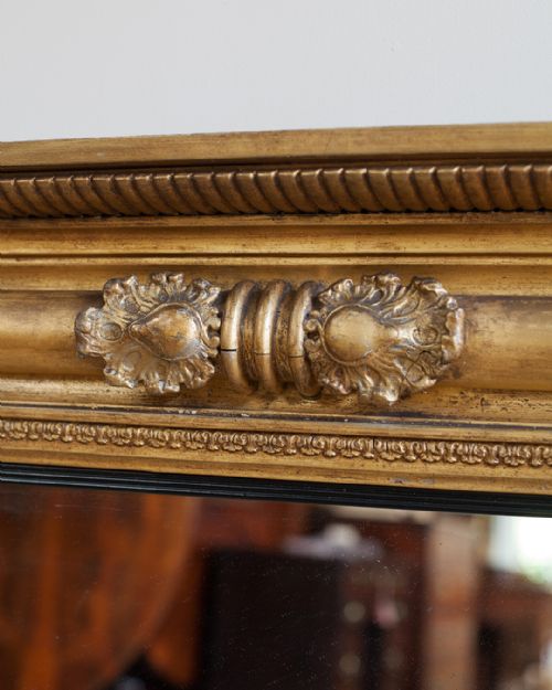 LARGE WILLIAM IV GILT OVERMANTEL MIRROR - ADDITIONAL PHOTO 3