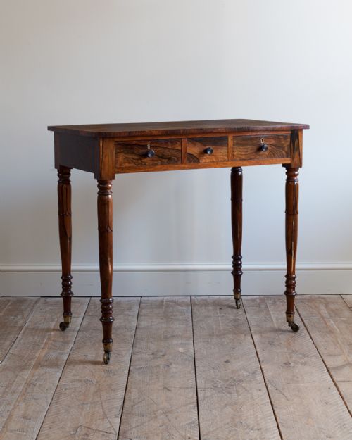 william iv rosewood writing table - CATEGORY: ANTIQUE TABLES - DATED 19TH CENTURY