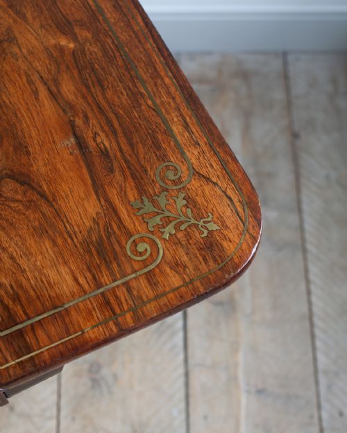 STUNNING REGENCY ROSEWOOD SOFA TABLE - ADDITIONAL PHOTO 6