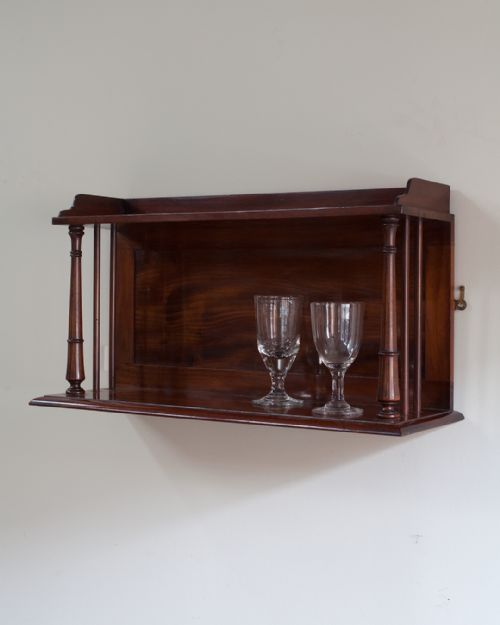 19TH CENTURY MAHOGANY WALL SHELF - ADDITIONAL PHOTO 2