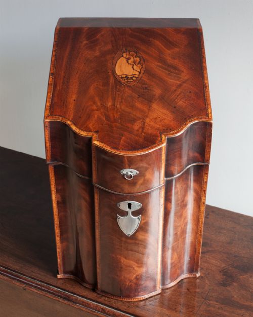GEORGIAN MAHOGANY KNIFE BOX - ADDITIONAL PHOTO 5