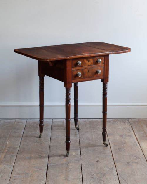 LATE REGENCY MAHOGANY WORK TABLE - ADDITIONAL PHOTO 1