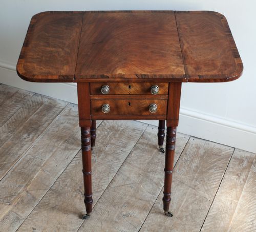 LATE REGENCY MAHOGANY WORK TABLE - ADDITIONAL PHOTO 3