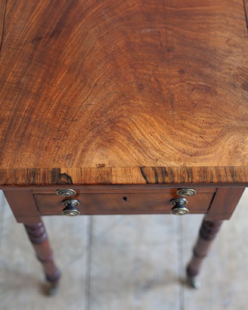 LATE REGENCY MAHOGANY WORK TABLE - ADDITIONAL PHOTO 5
