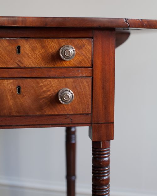 LATE REGENCY MAHOGANY WORK TABLE - ADDITIONAL PHOTO 6