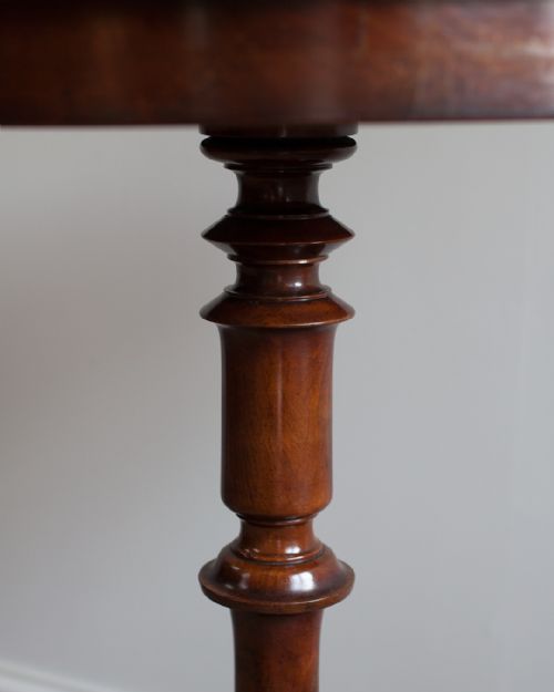 WILLIAM IV PEDESTAL LAMP TABLE - ADDITIONAL PHOTO 2