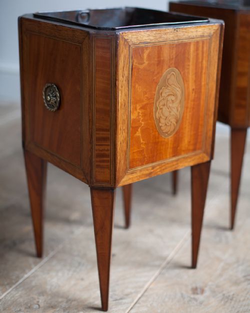 PAIR OF EDWARDIAN SATINWOOD JARDINIRS - ADDITIONAL PHOTO 6