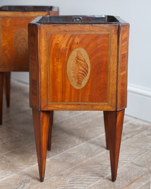 PAIR OF EDWARDIAN SATINWOOD JARDINIRS - ADDITIONAL PHOTO 7