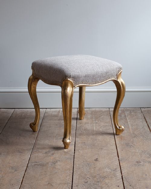 nineteenth century carved giltwood stool - CATEGORY: ANTIQUE STOOLS - DATED 19TH CENTURY