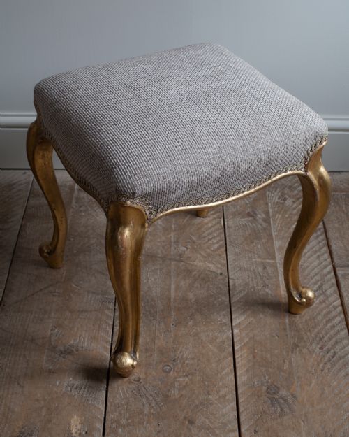 NINETEENTH CENTURY CARVED GILTWOOD STOOL - ADDITIONAL PHOTO 2