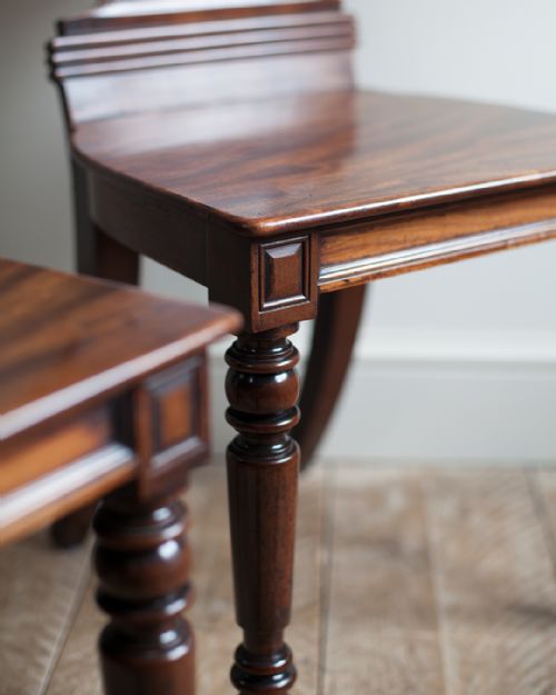 PAIR OF REGENCY MAHOGANY HALL CHAIRS - ADDITIONAL PHOTO 4