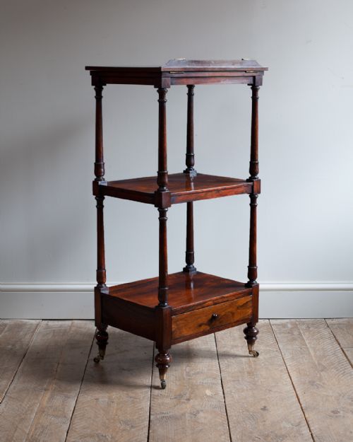 regency rosewood whatnot - CATEGORY: ANTIQUE FURNITURE - DATED 19TH CENTURY